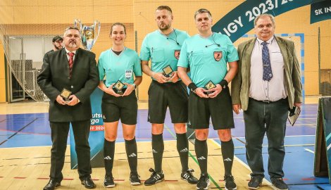 Finále 1. Futsal ligy poprvé se čtyřmi rozhodčími